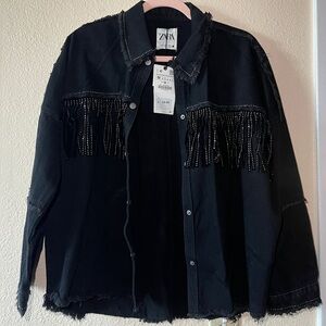 Zara Cowboy Jean Jacket